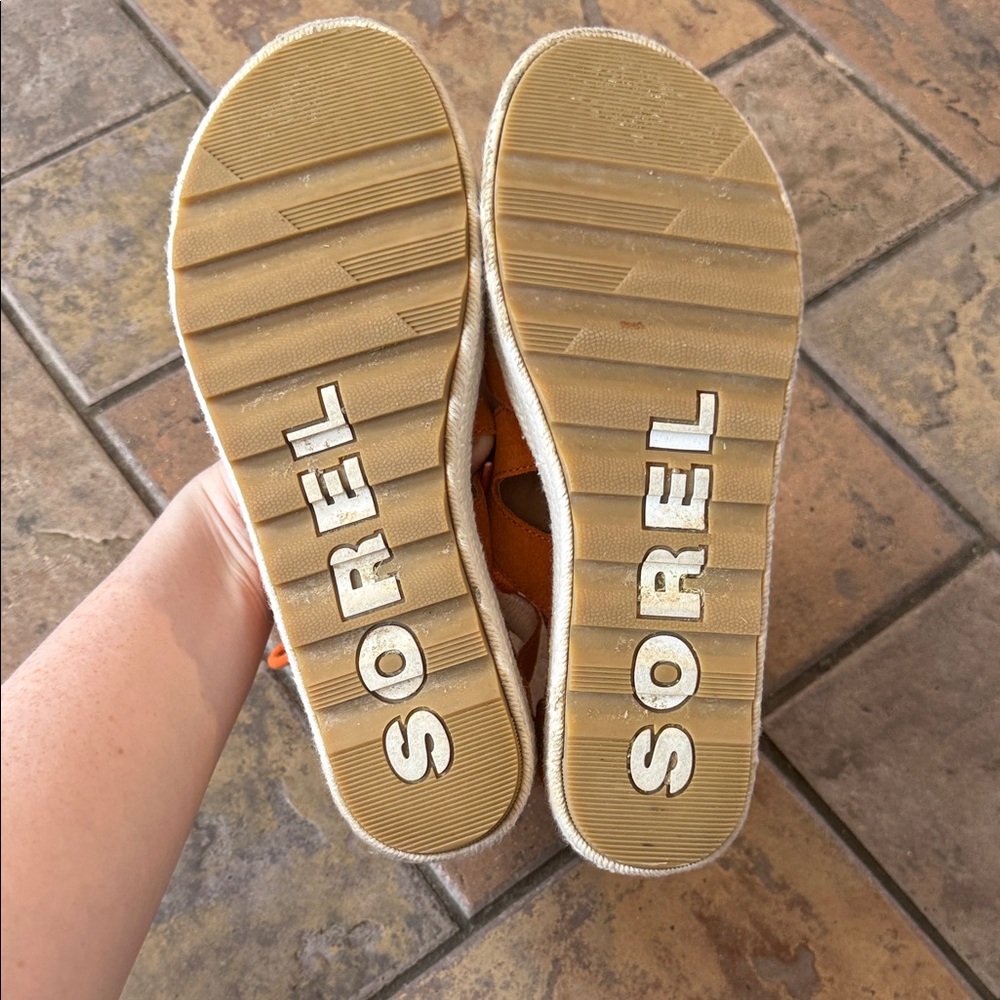 Sorel Cameron Flatform Lace Wedge Sandals - Picture 6 of 6